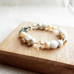 Moon Bracelet in White Left