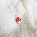 Mushroom Necklace Left