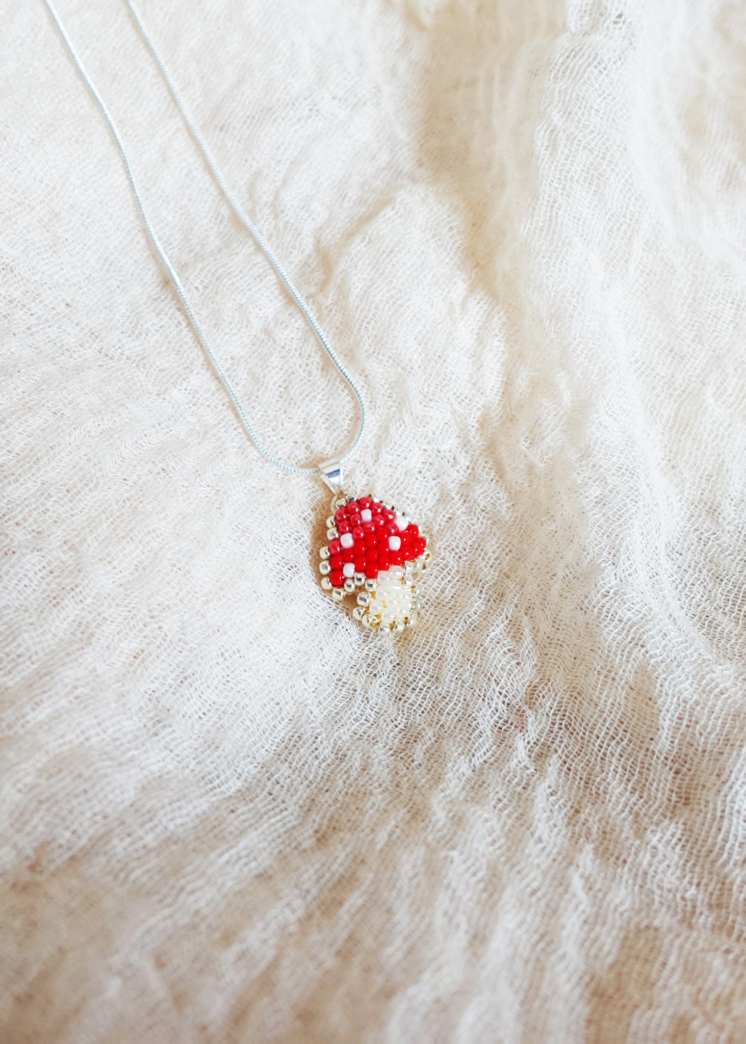 Mushroom Necklace Left