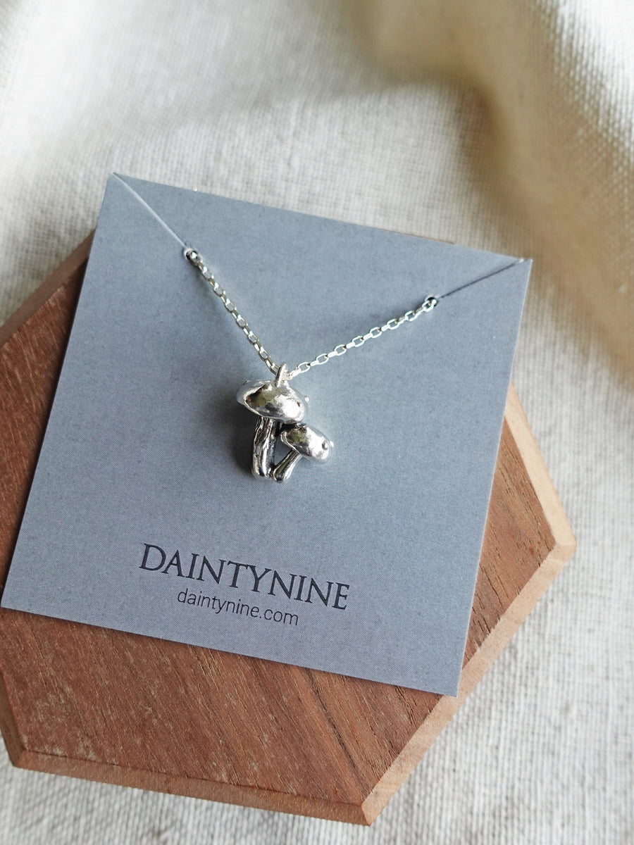 Mushroom Pair Necklace II Card