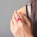 Mushroom Ring Model Close