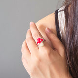 Mushroom Ring Model Close