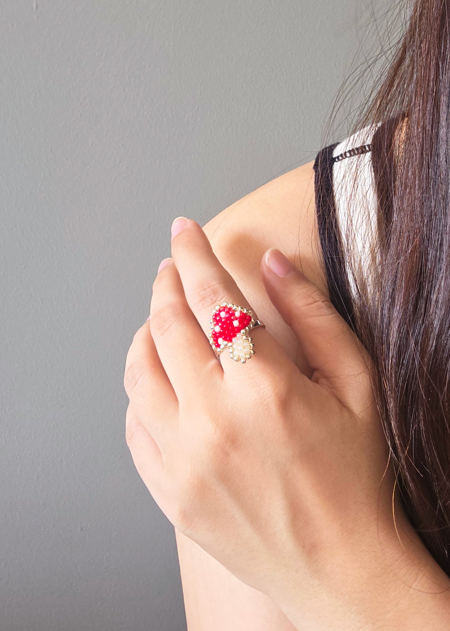 Mushroom Ring Model Close