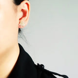 Ophira Stud Earrings in Gold Model