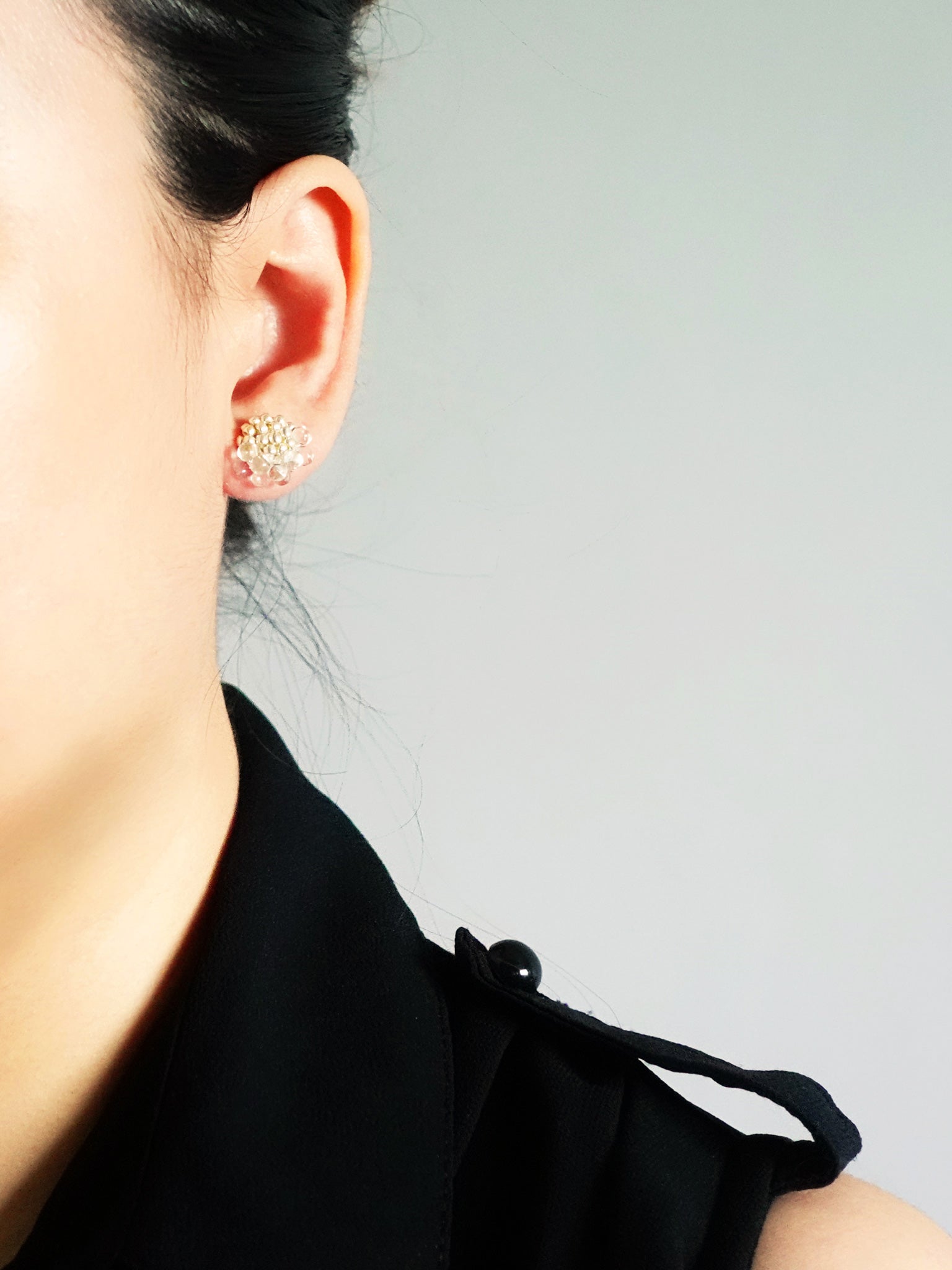Ophira Stud Earrings in Gold Model
