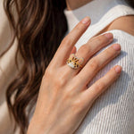 Orange tabby cat ring