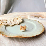 Orange tabby cat ring front