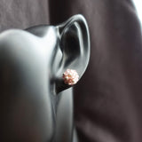Orb Star Dust Stud Earrings in Mauve Purple Bust