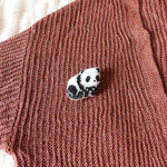 Panda Loaf Brooch Pin Cardigan