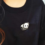 Panda Loaf Brooch Pin Model