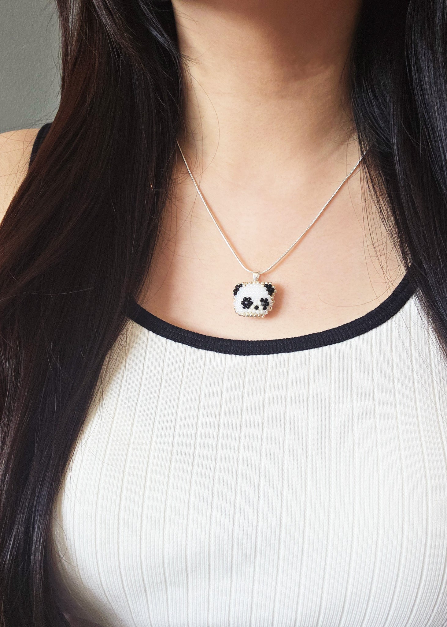 Panda Pendant Necklace Model