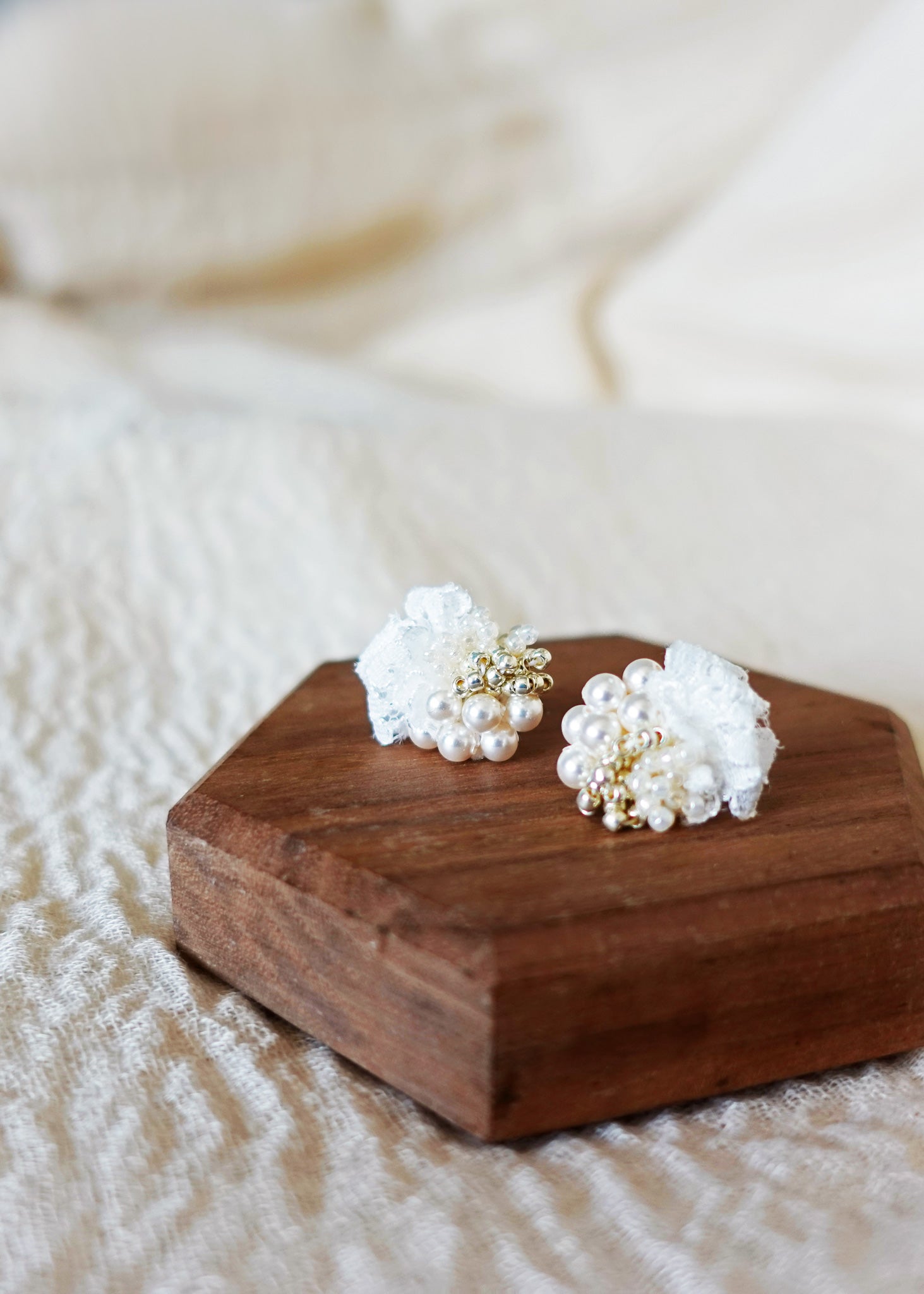 Pearl Meadow Earrings Front Close