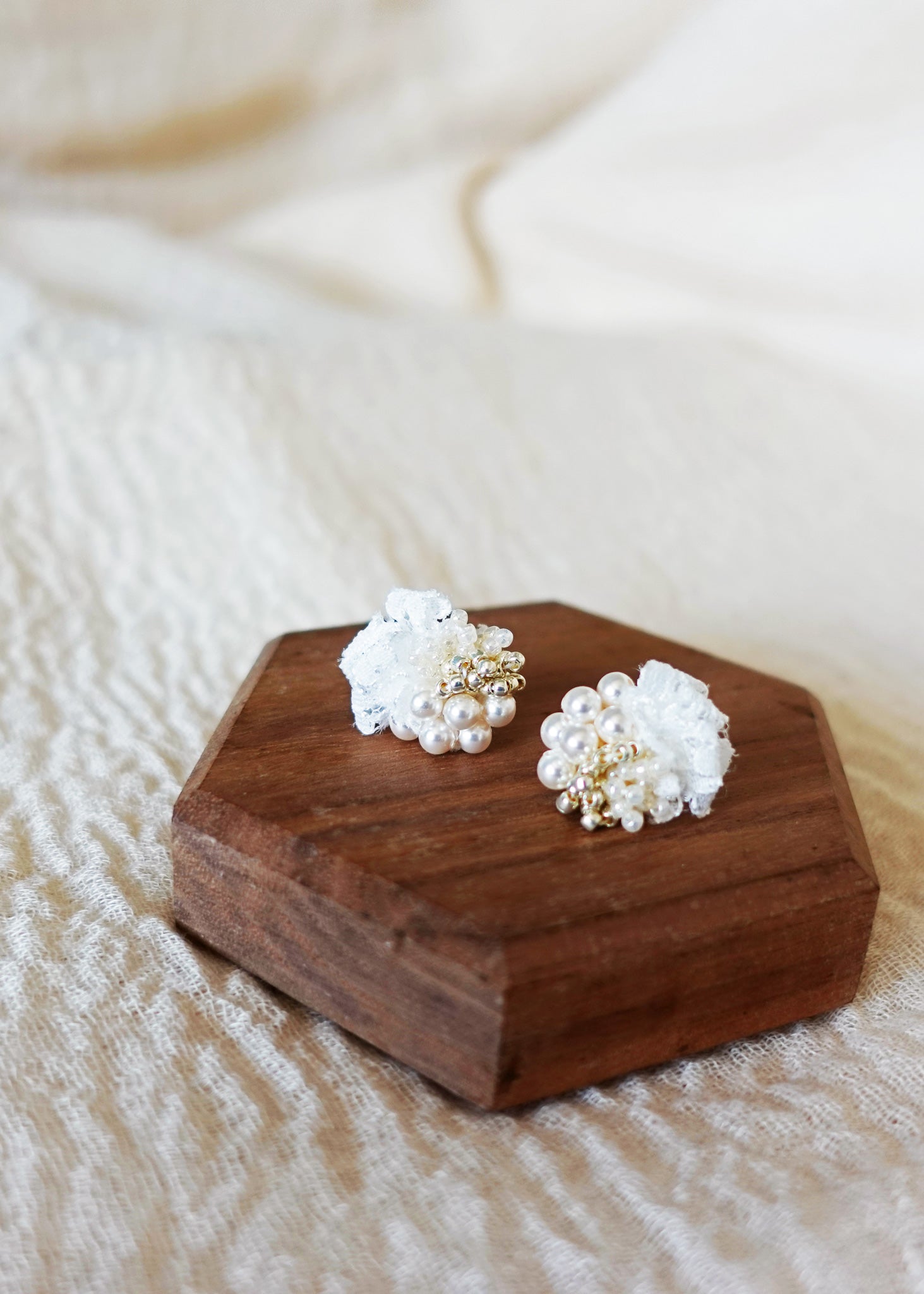 Pearl Meadow Earrings Left