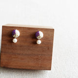 Phoebe Trio Earrings in Royal Purple Display