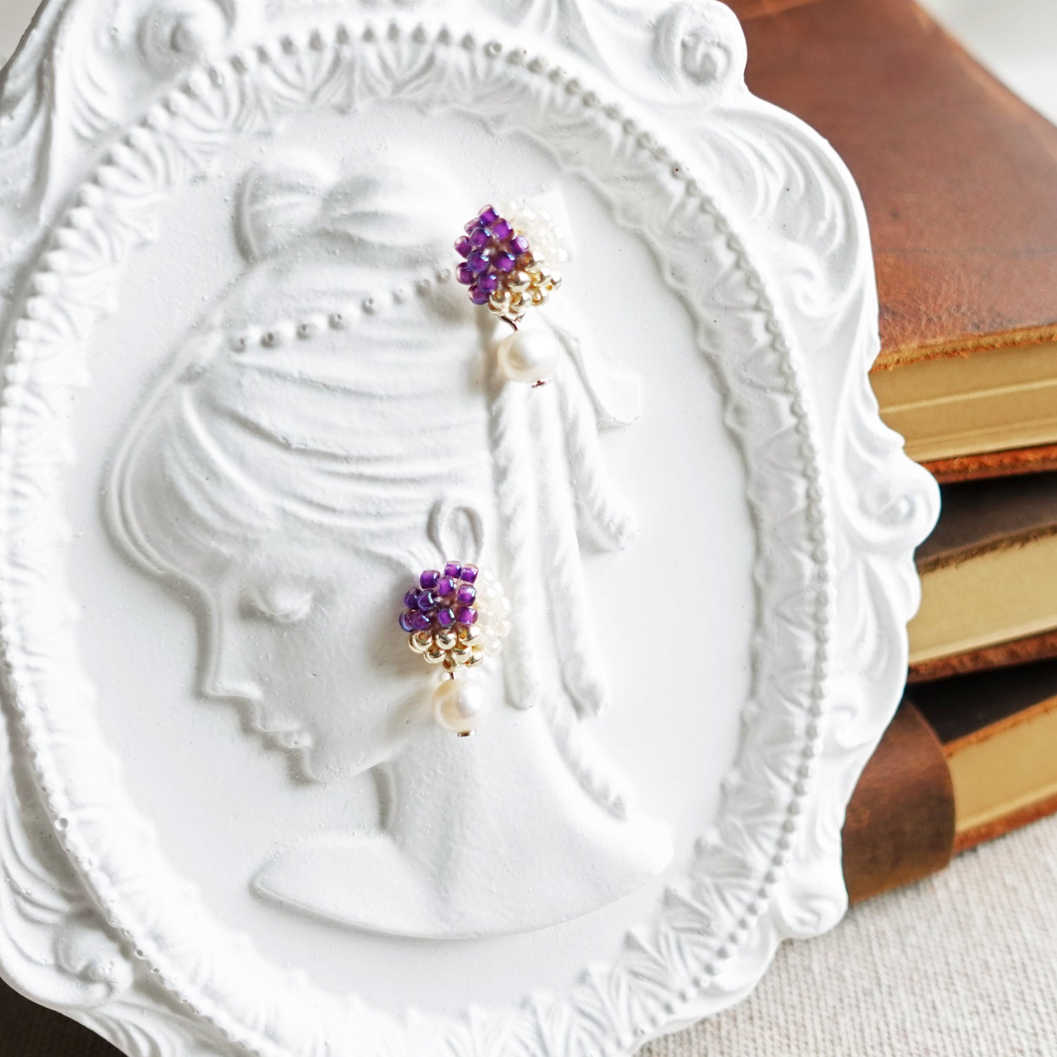 Phoebe Trio Earrings in Royal Purple Frame