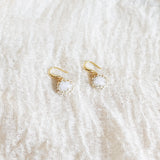 Polly Drop Earrings in Cloud White Top