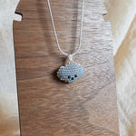 Poodle Necklace in Grey Display Left