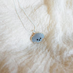 Poodle Necklace in Grey Left