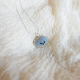 Poodle Necklace in Grey Left