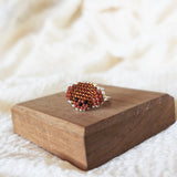 Poodle Ring in Brown Display Right