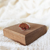 Poodle Ring in Brown Display