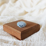 Poodle Ring in Grey Display Front