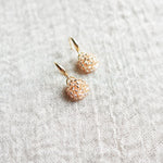 Prelude Drop Earrings in Champagne Pink Left Bottom