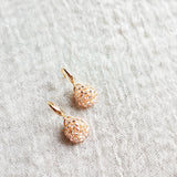 Prelude Drop Earrings in Champagne Pink Left Front