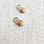 Prelude Drop Earrings in Champagne Pink Side Hook