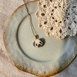 Pug necklace left angle