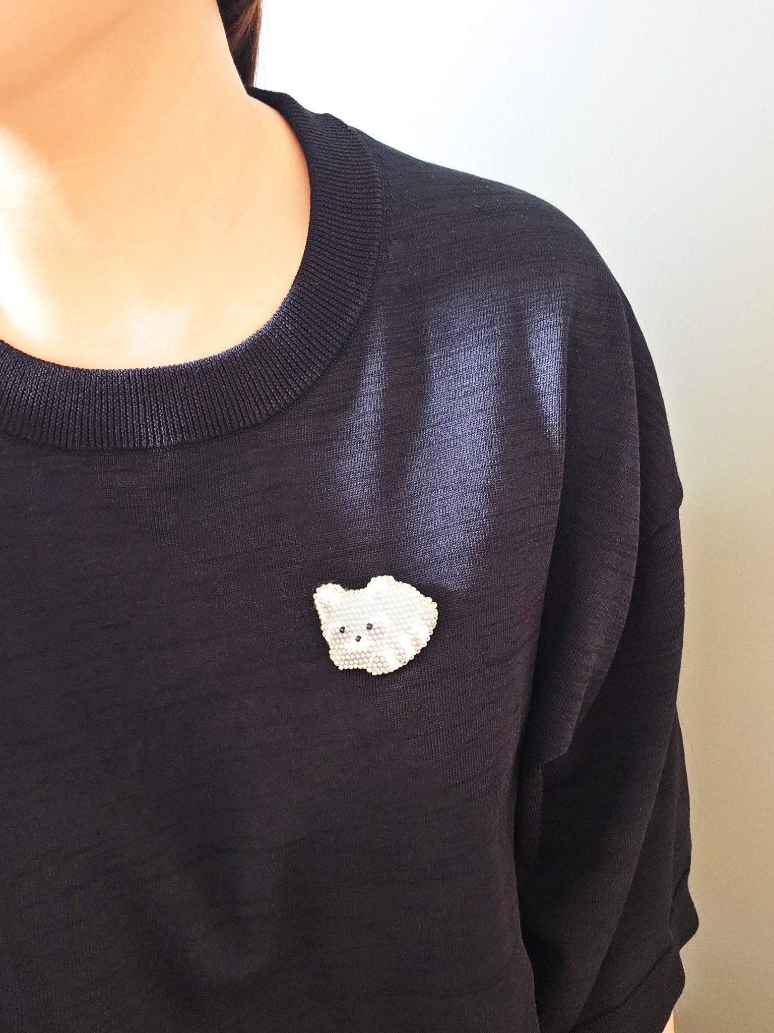Raccoon Loaf Brooch Pin Model