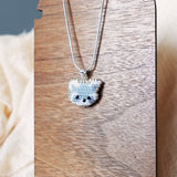 Raccoon Pendant Necklace Display
