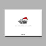 Raccoon Christmas Card