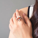 Red Panda Ring Model Close