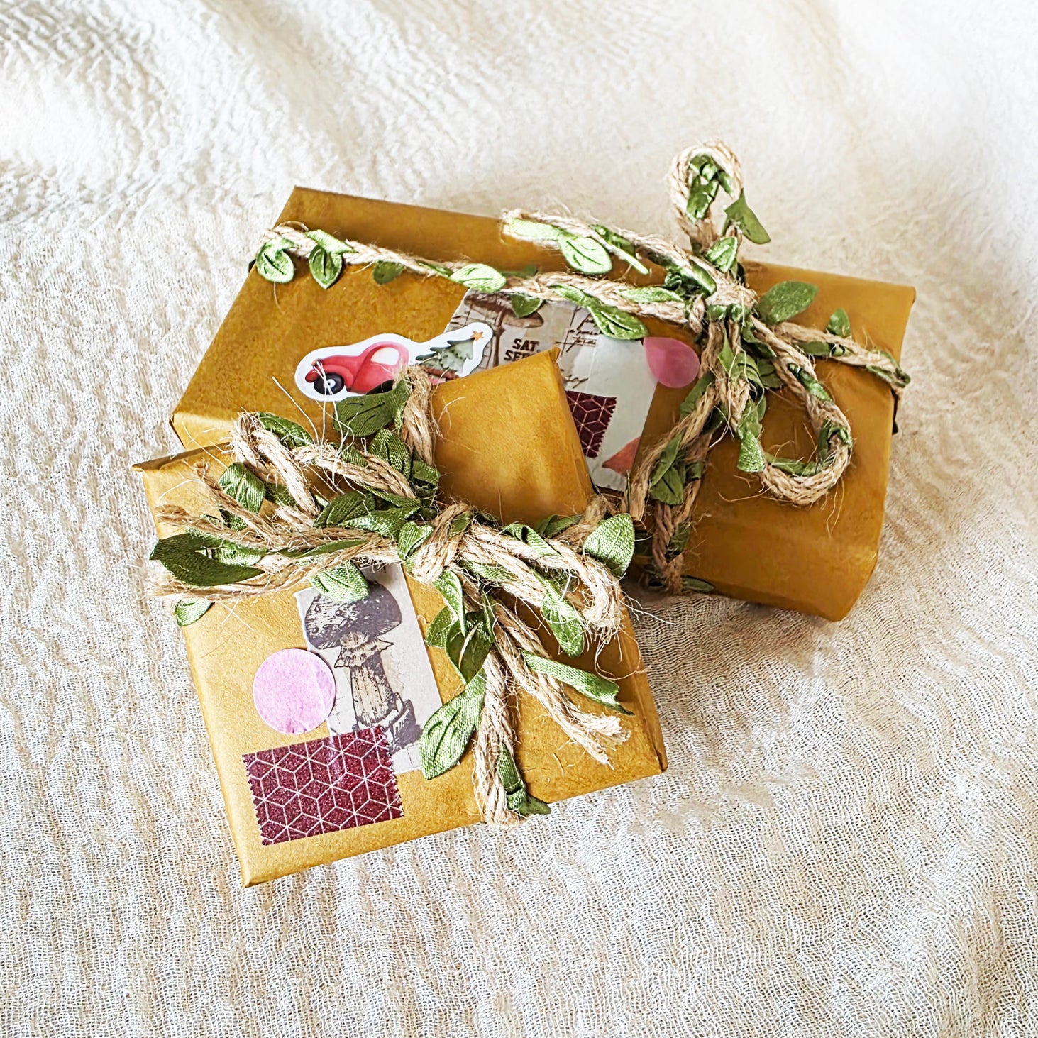 Rustic Noel Christmas Gift Wrapping Service Group Front