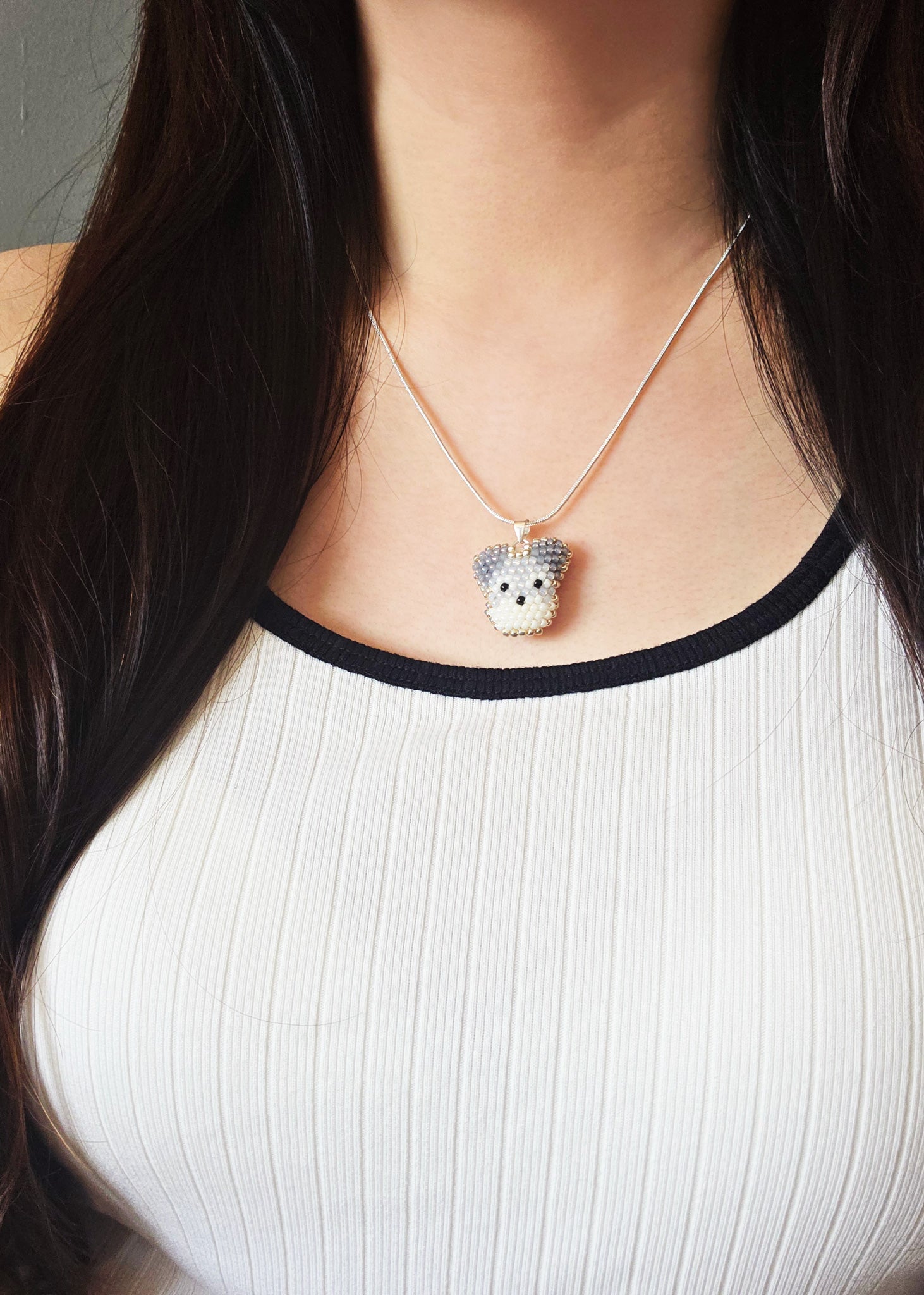 Schnauzer Necklace Model