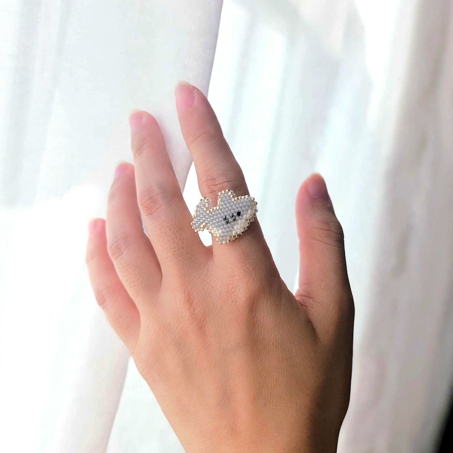 Shark ring on model