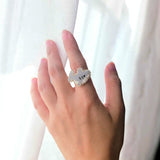 Shark ring on model