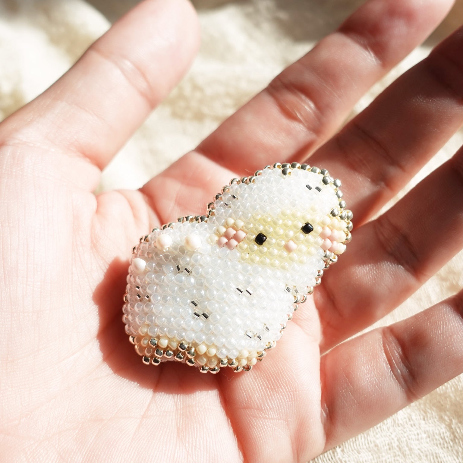 Sheep Brooch Pin Hand