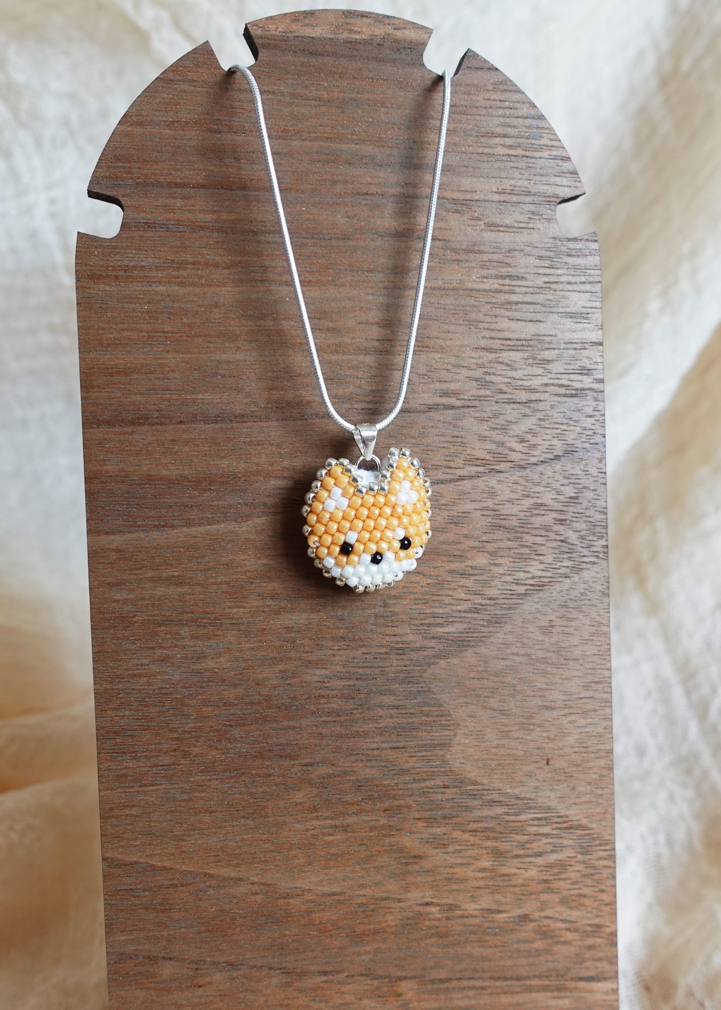 Shiba Inu Necklace Display Left