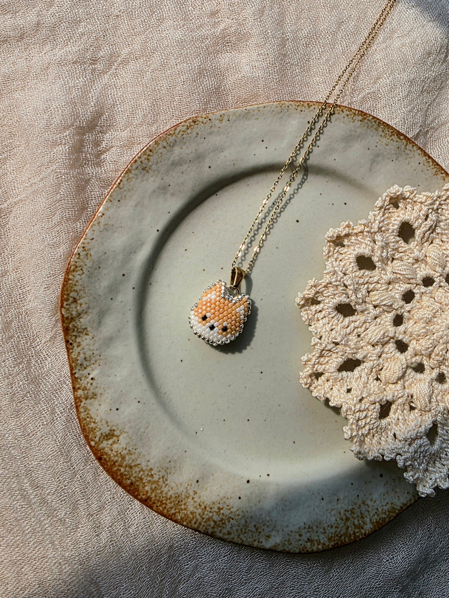 Shiba inu necklace right