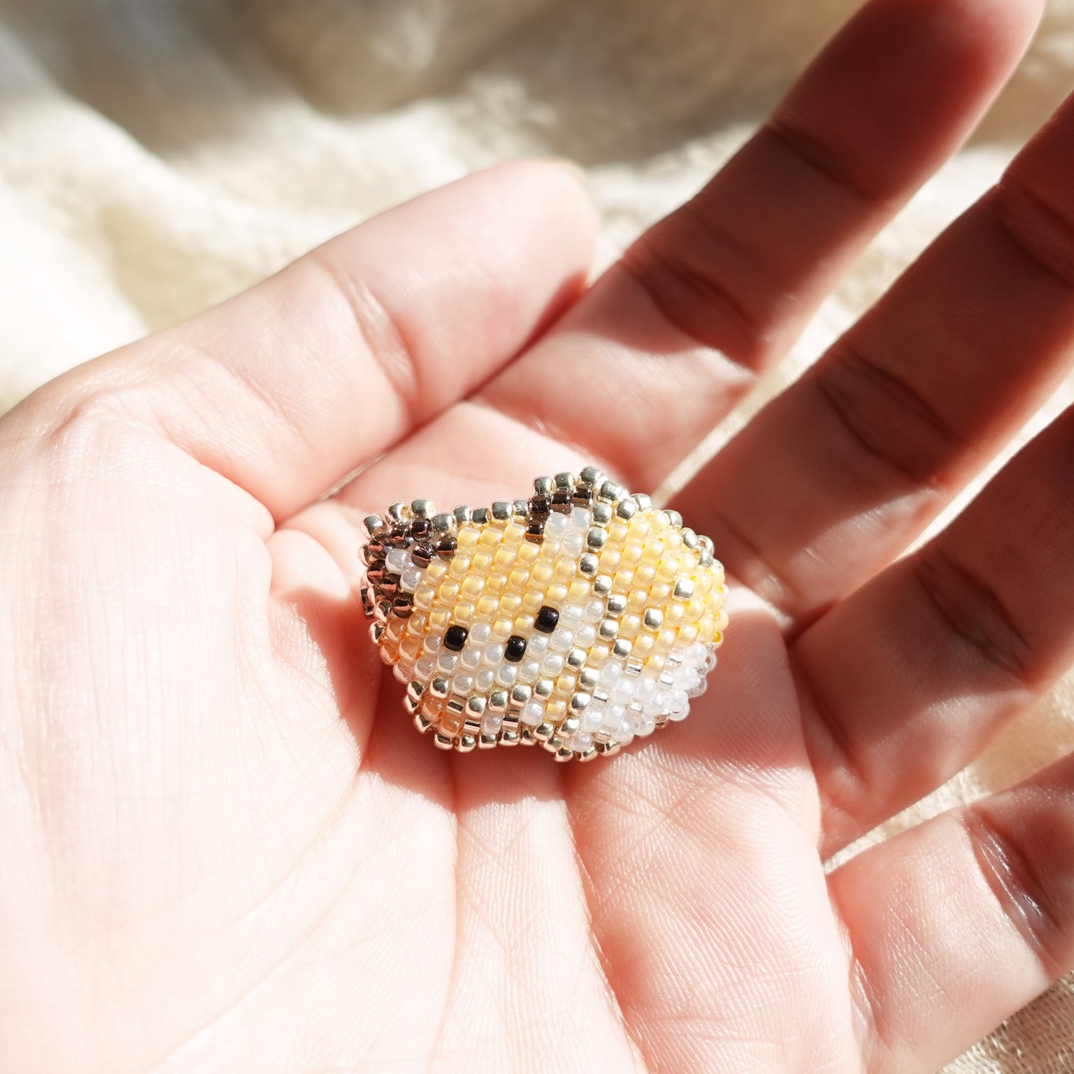 Small Fox Loaf Brooch Pin Held