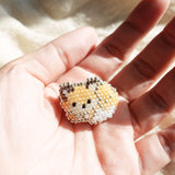 Small Fox Loaf Brooch Pin Held