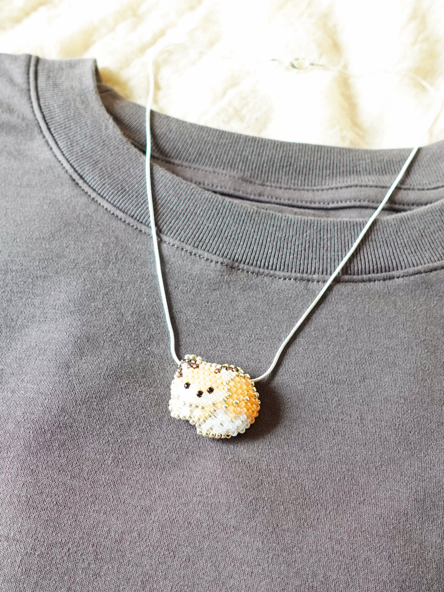 Small Fox Loaf Necklace Shirt Right