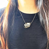 Small Panda Loaf Necklace Model