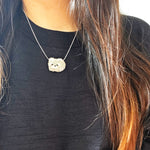 Small Raccoon Loaf Necklace Model