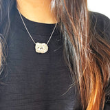 Small Raccoon Loaf Necklace Model