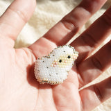 Small Sheep Brooch Pin Held