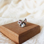Snowshoe Cat Ring Display Left