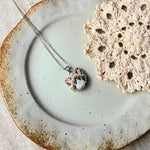 Snowshoe cat necklace in stainless steel